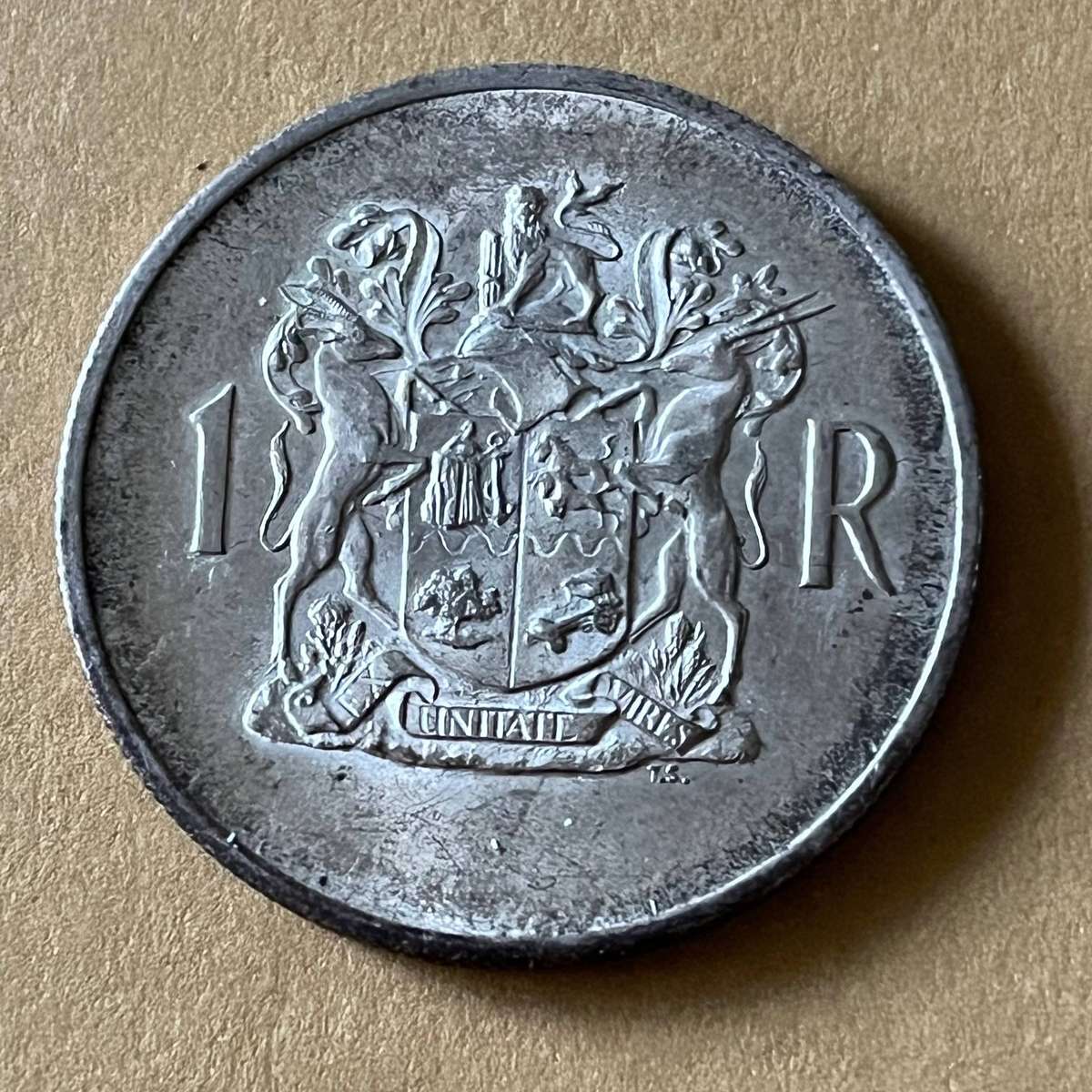 1969 South Africa Silver 1 Rand .800 Silver