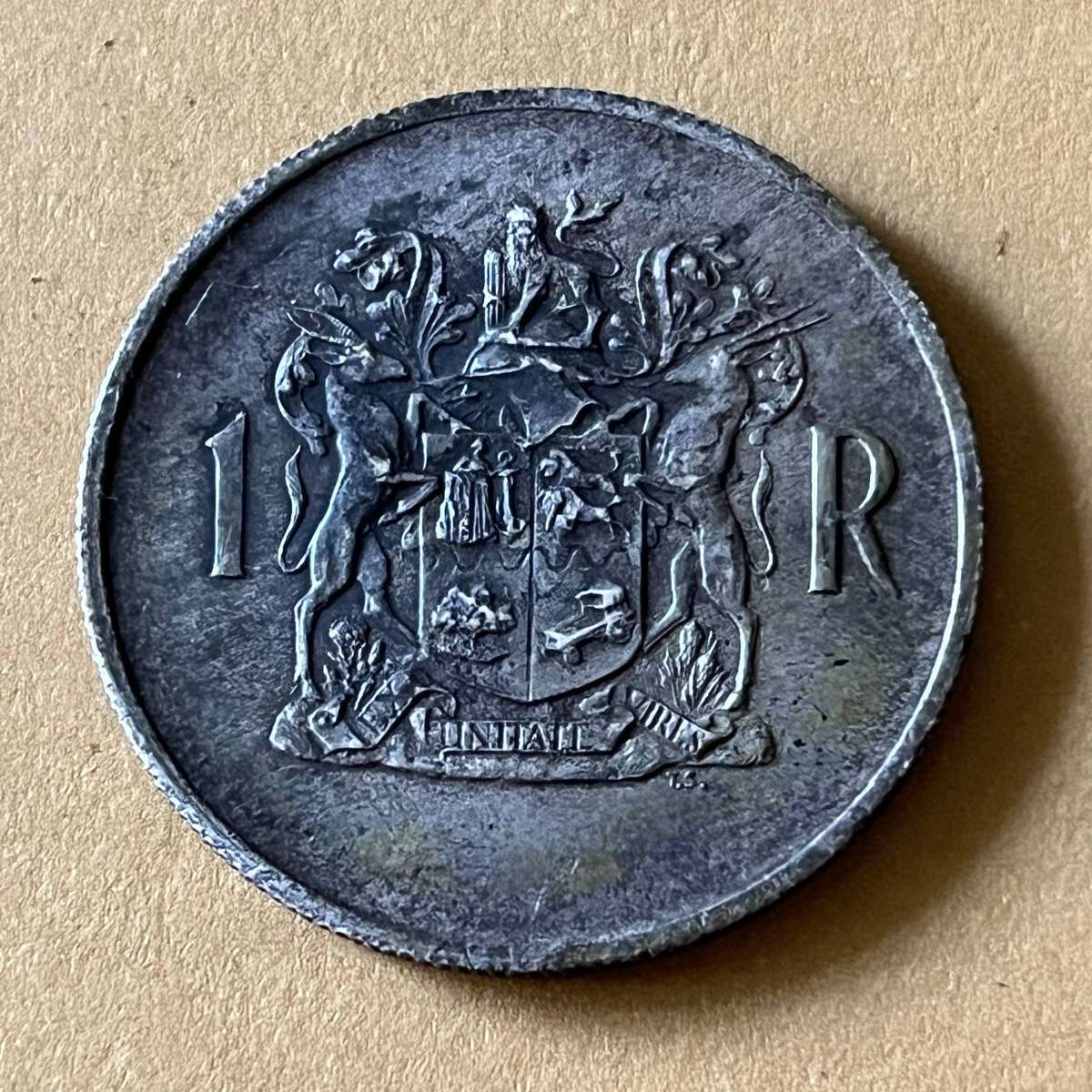 1969 South Africa Silver 1 Rand .800 Silver