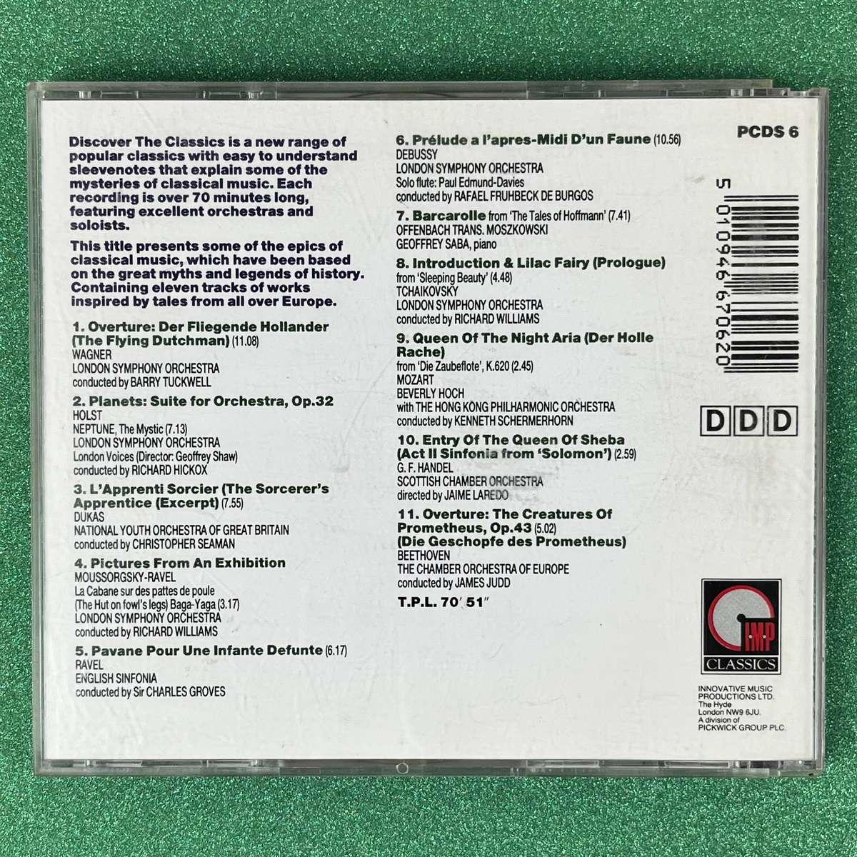  Discover The Classics  Myths & Legends CD | Classical Music Collection