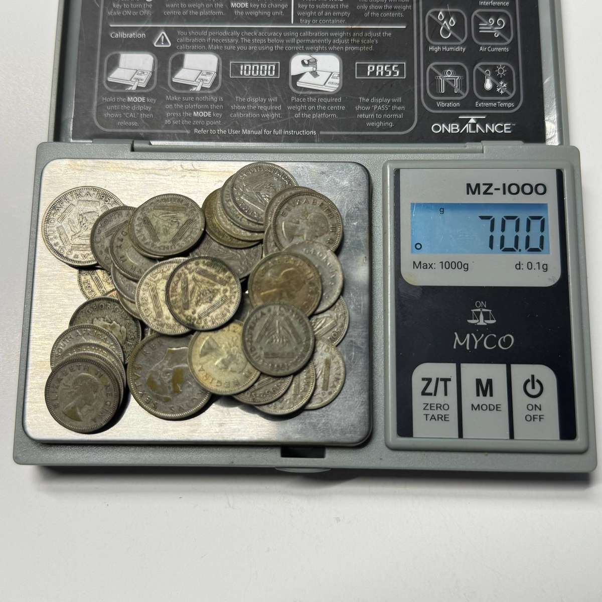  Union of SA  50% Silver Tickey Lot  70g