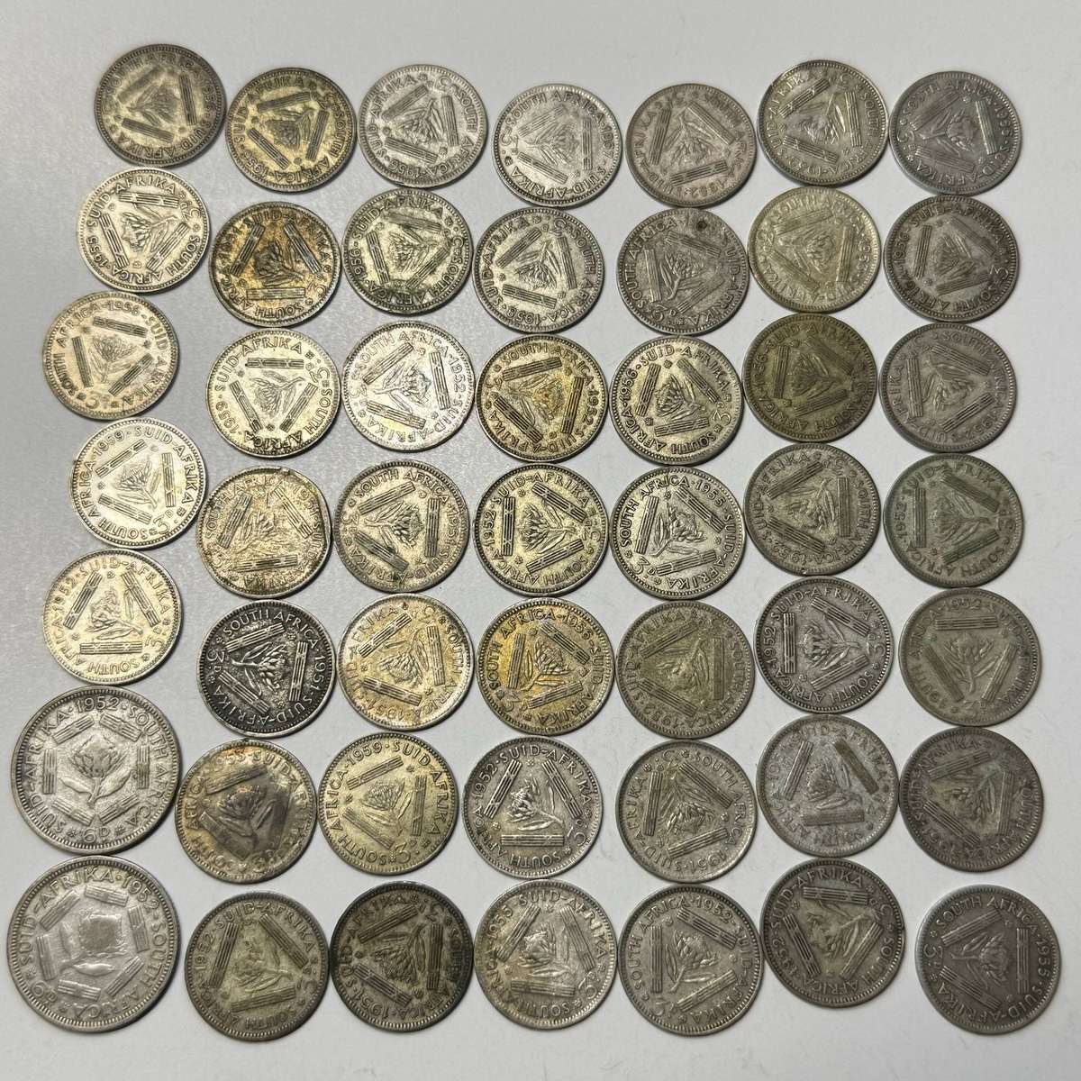  Union of SA  50% Silver Tickey Lot  70g