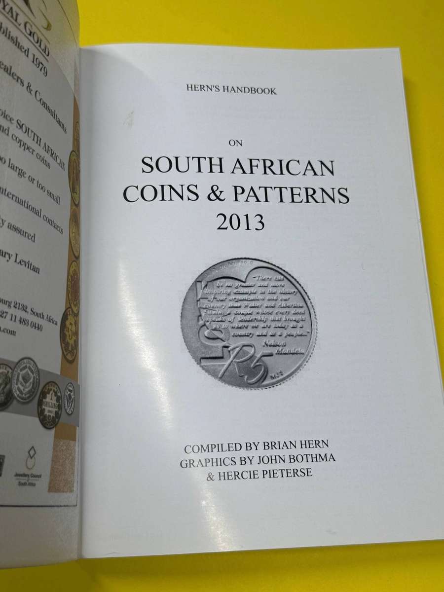  Herns Handbook / South African Coins & Patterns 2013 / Brian Hern Numismatic Catalogue