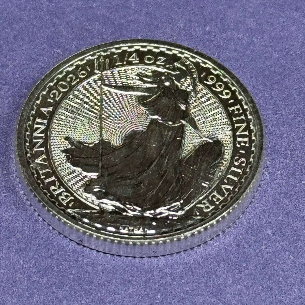  UK Britannia 50 Pence 1/4 oz .999 Fine Silver 2026