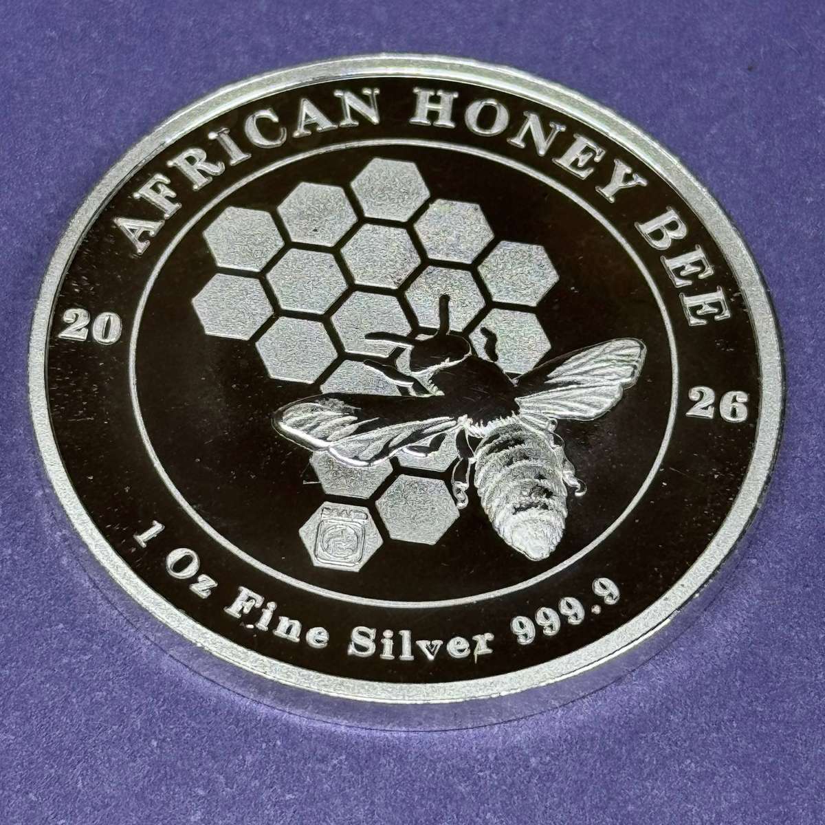  SA African Honey Bee 1 oz .999 Fine Silver Round 2026