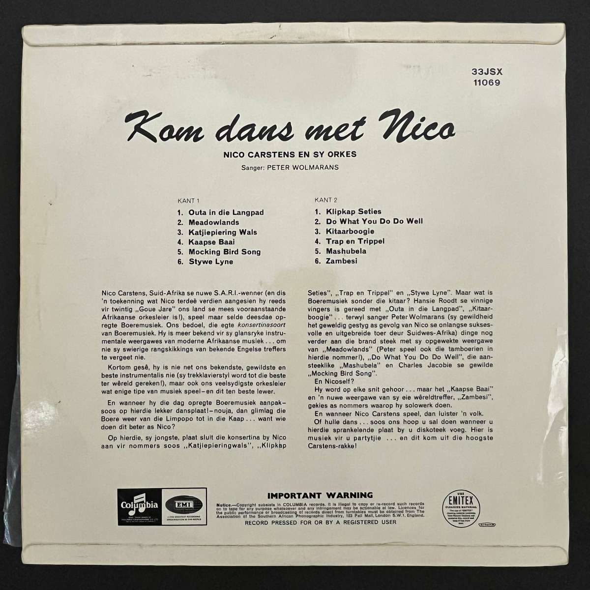 Kom dans met Nico - Nico Carstens en sy Orkes | LP Vinyl