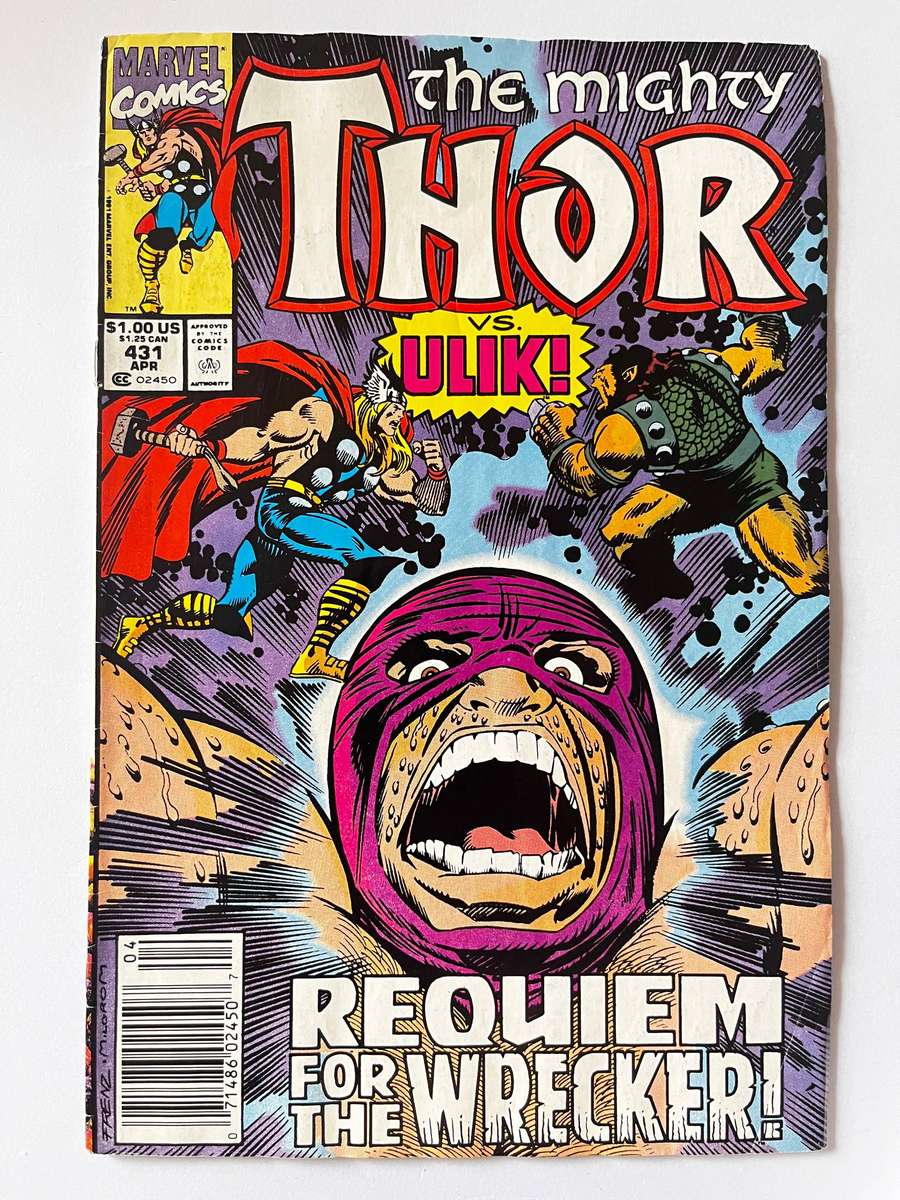  The Mighty Thor #431 (Apr 1991)  Vs. Ulik! Requiem for the Wrecker!