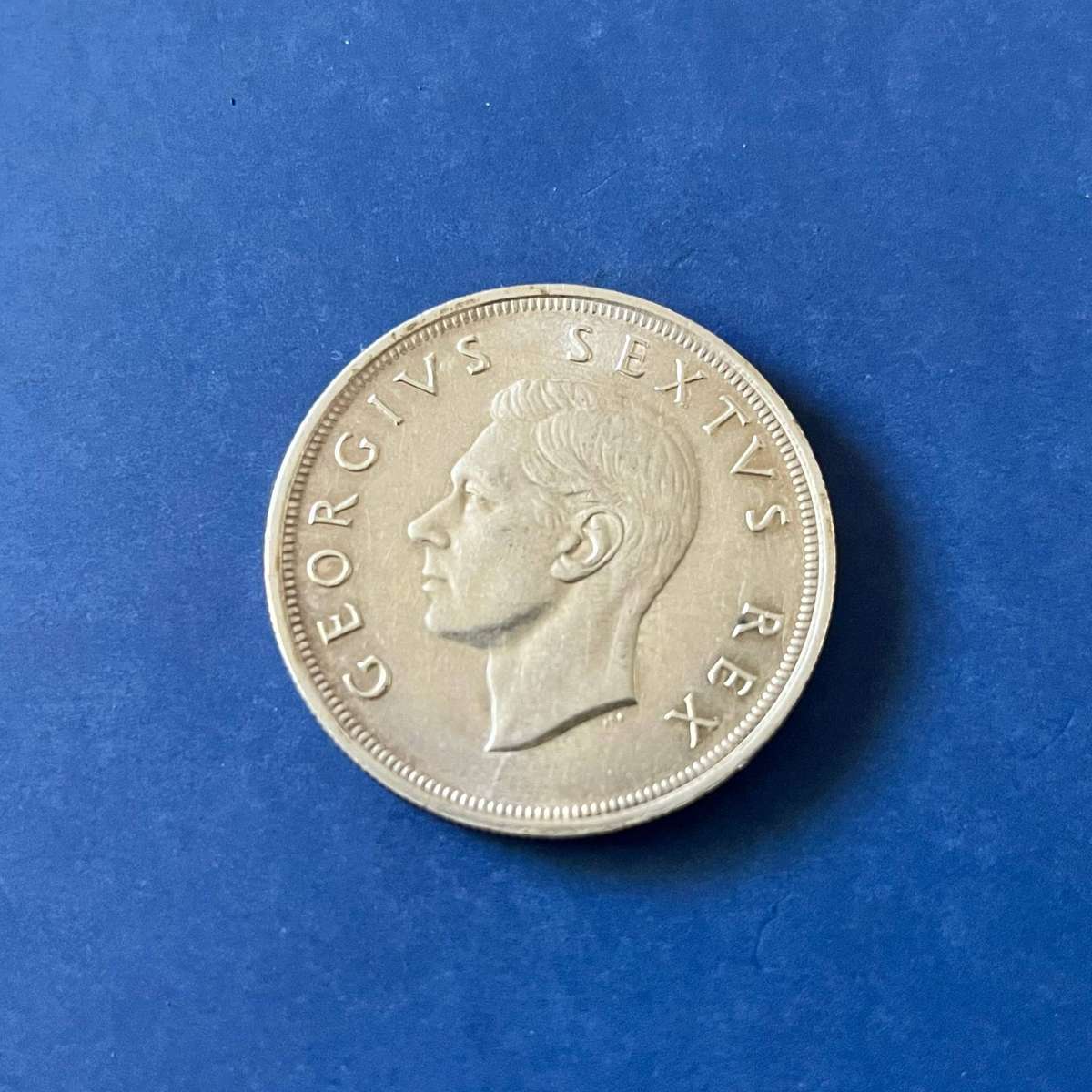  Union of SA 1949 5 Shillings Crown .800 Silver