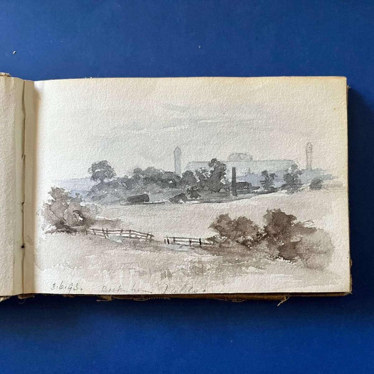  Antique Miniature Artist Sketchbook