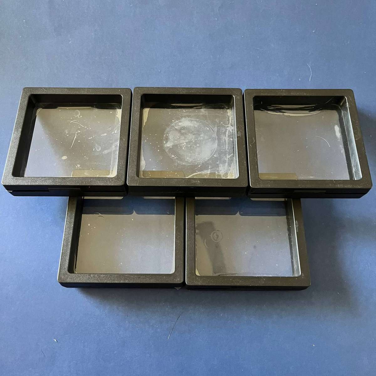  Floating Coin Display Frames Set of 5