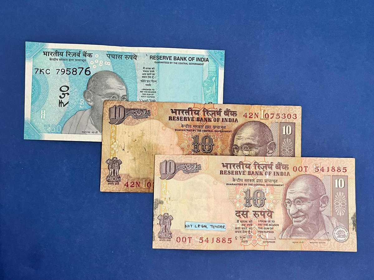 Reserve Bank of India  10 & 50 Rupees Banknote Set