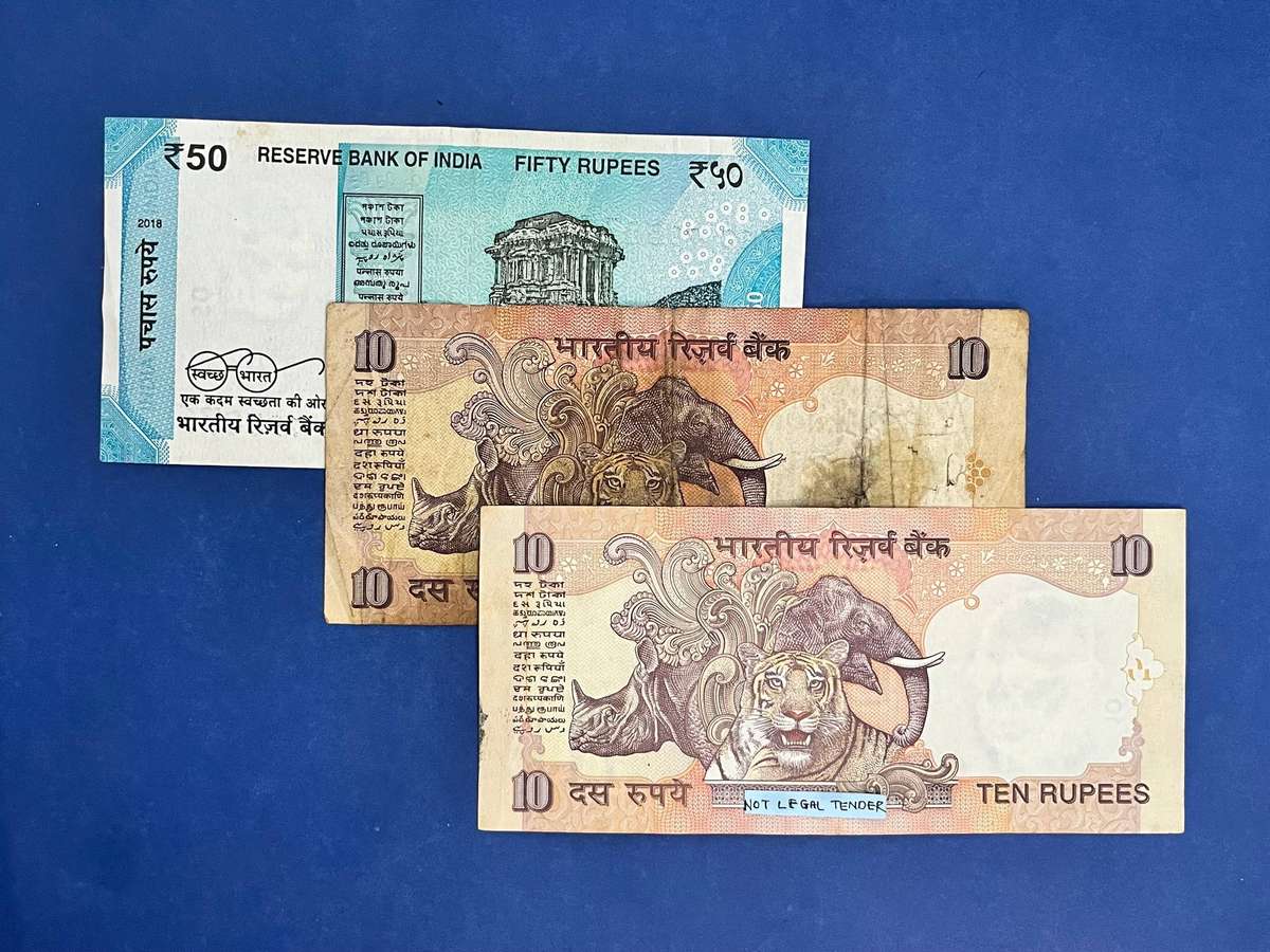 Reserve Bank of India  10 & 50 Rupees Banknote Set