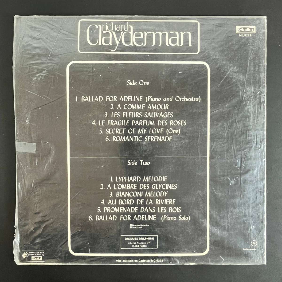 Richard Clayderman - Ballad for Adeline | Vinyl LP