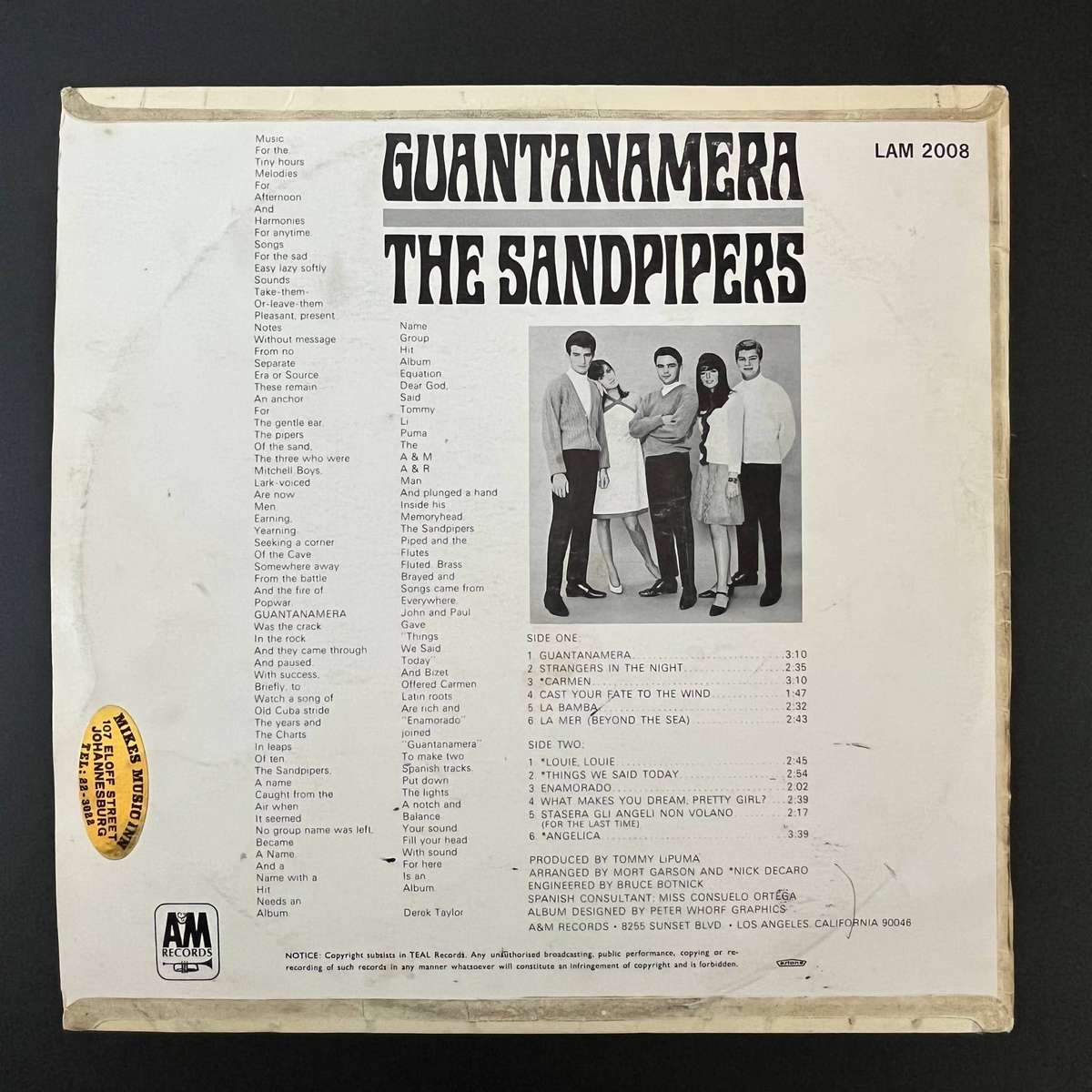 The Sandpipers - Gauntanamera | Vinyl LP