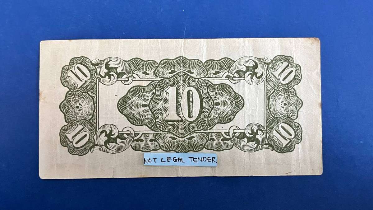 Japanese Government  10 Cents Invasion Money Banknote