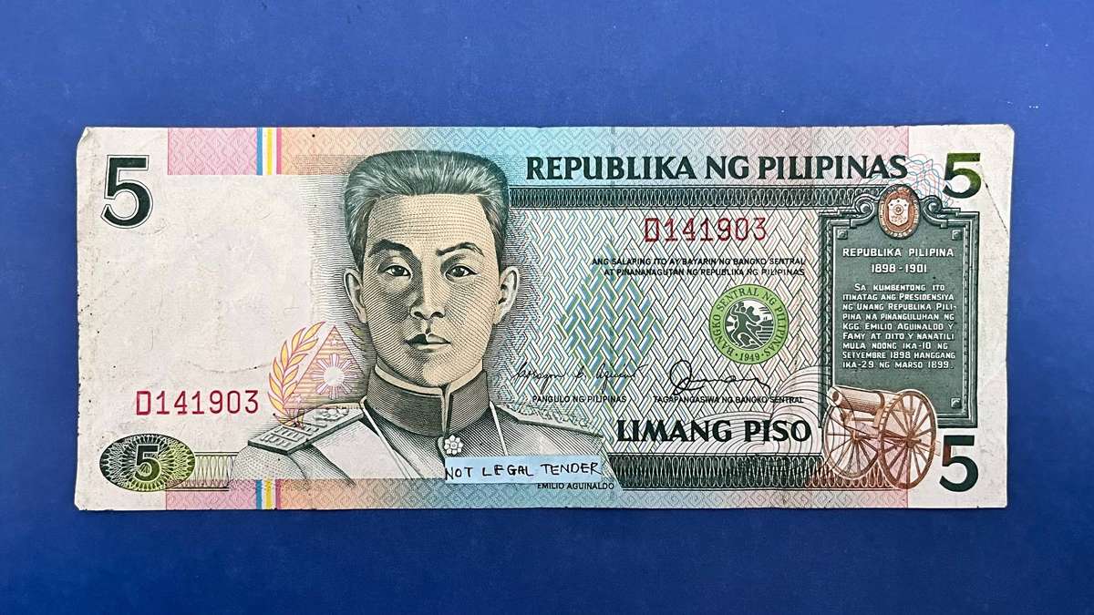 Philippines 5 Piso Banknote