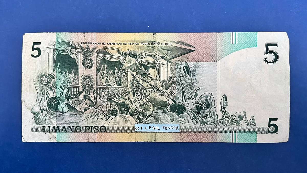 Philippines 5 Piso Banknote