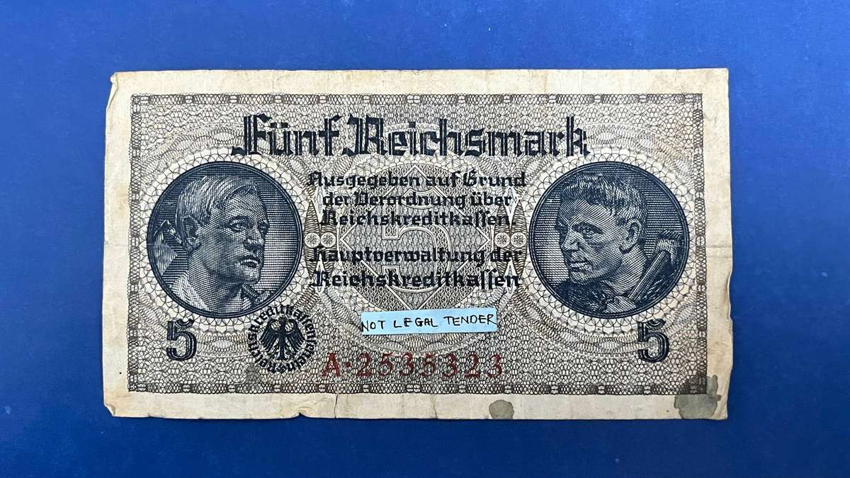Germany 5 Reichsmark Banknote