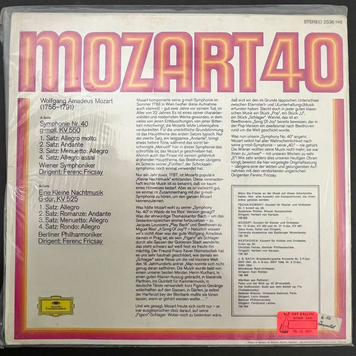 Mozart 40  | Vinyl LP