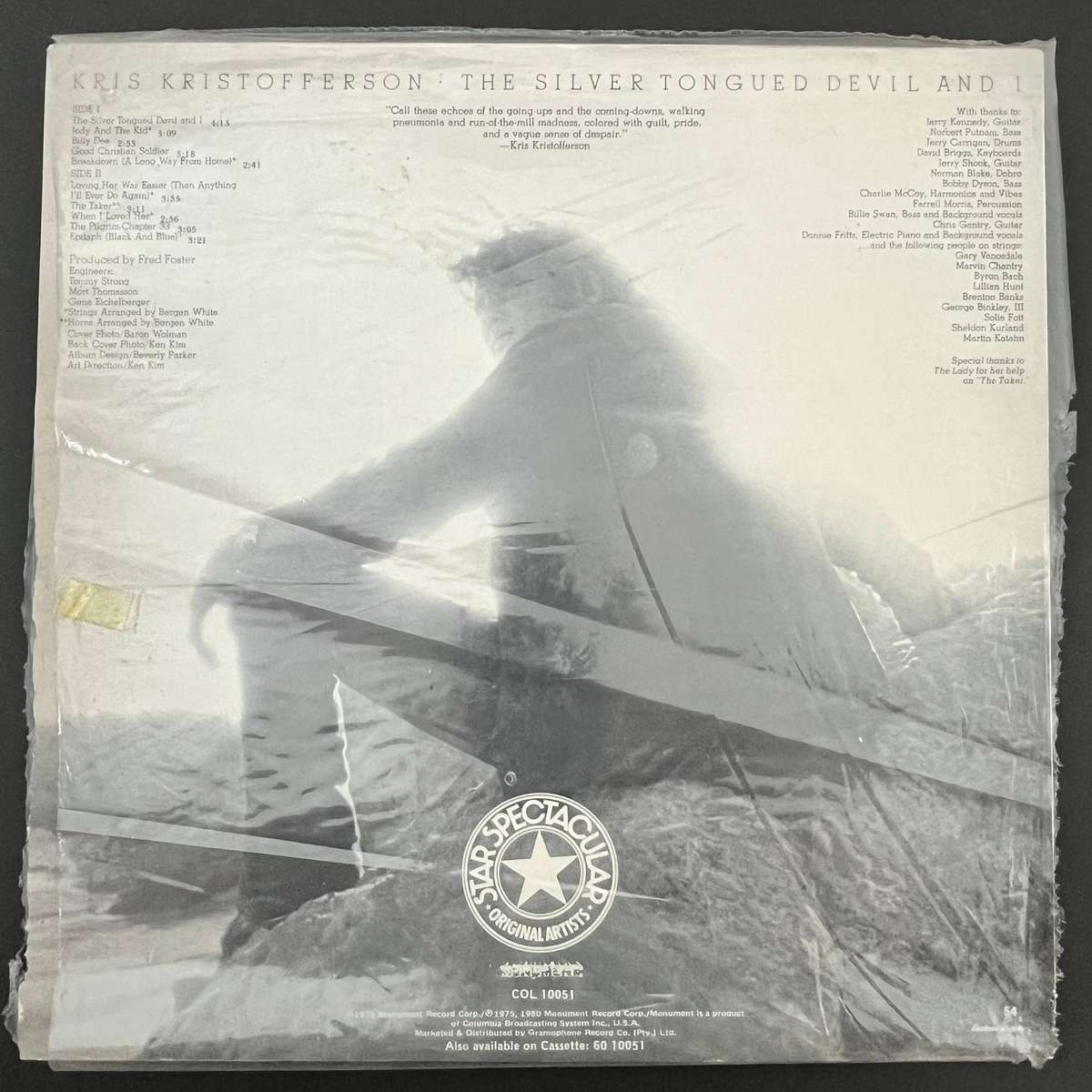 Kris Kristofferson - The Silver Tongued Devil and I  | Vinyl LP
