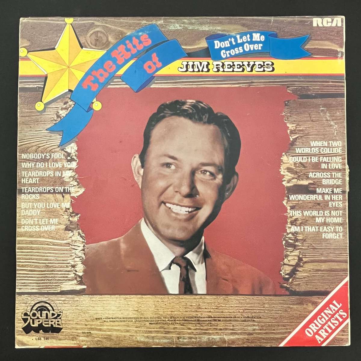 Jim Reeves - Don't let me cross over | Vinyl LP