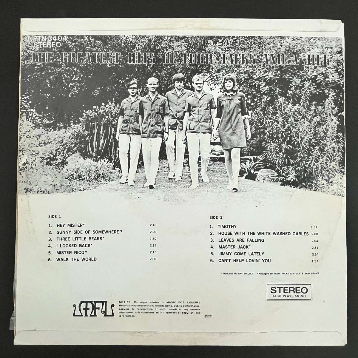 The greatest hits of Four Jacks and a Jill | Vinyl LP