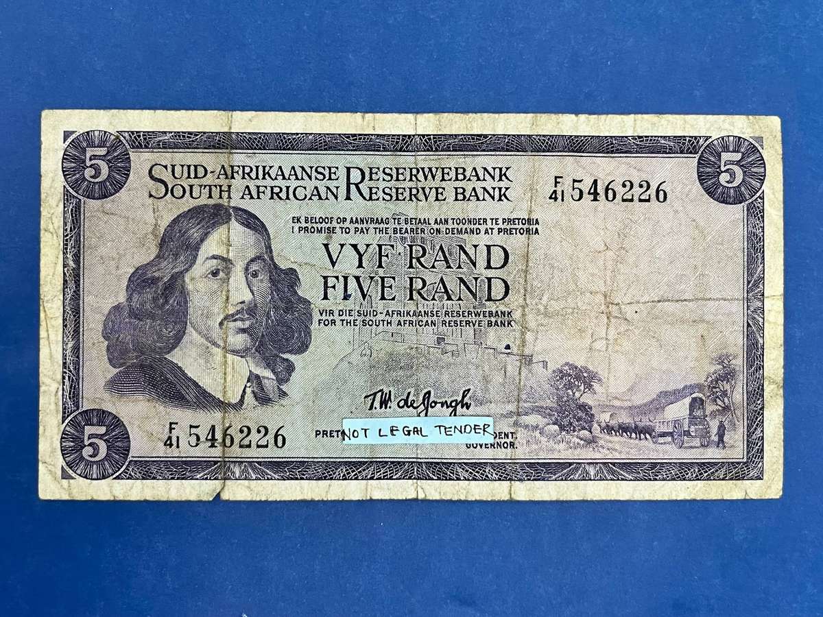 5 Rand T.W. de Jongh Banknote