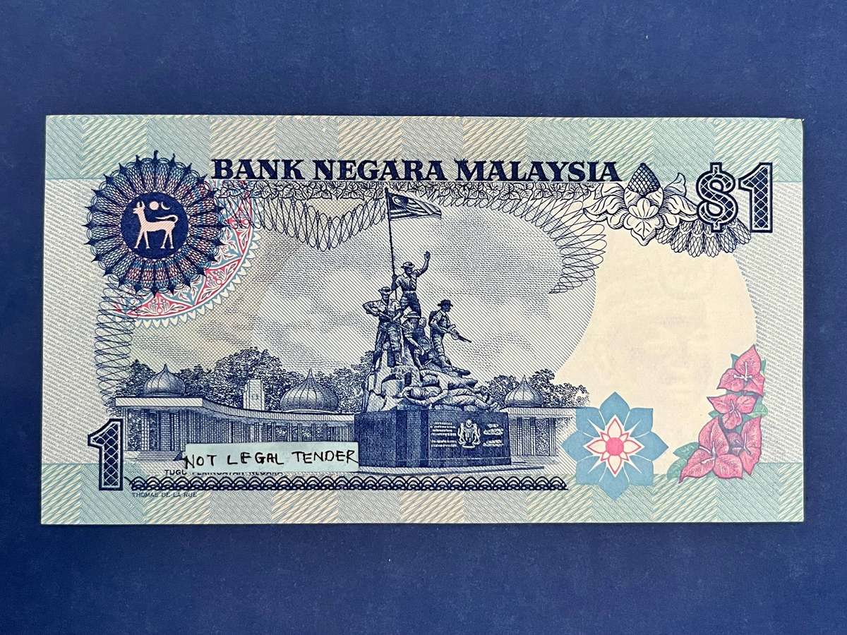 UNC Bank Negara Malaysia  1 Ringgit Banknote