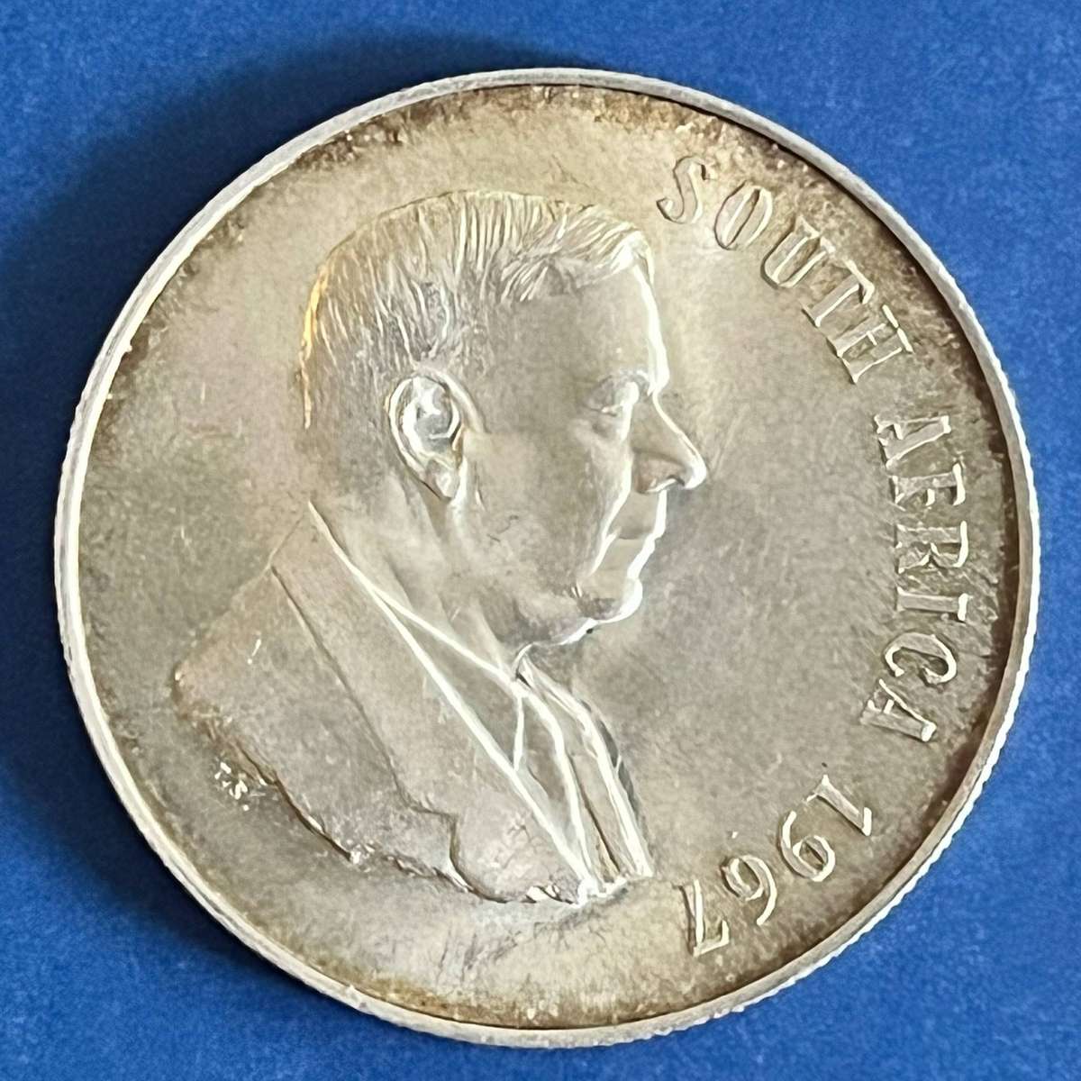  Republic of SA 1967 1 Rand .800 Silver