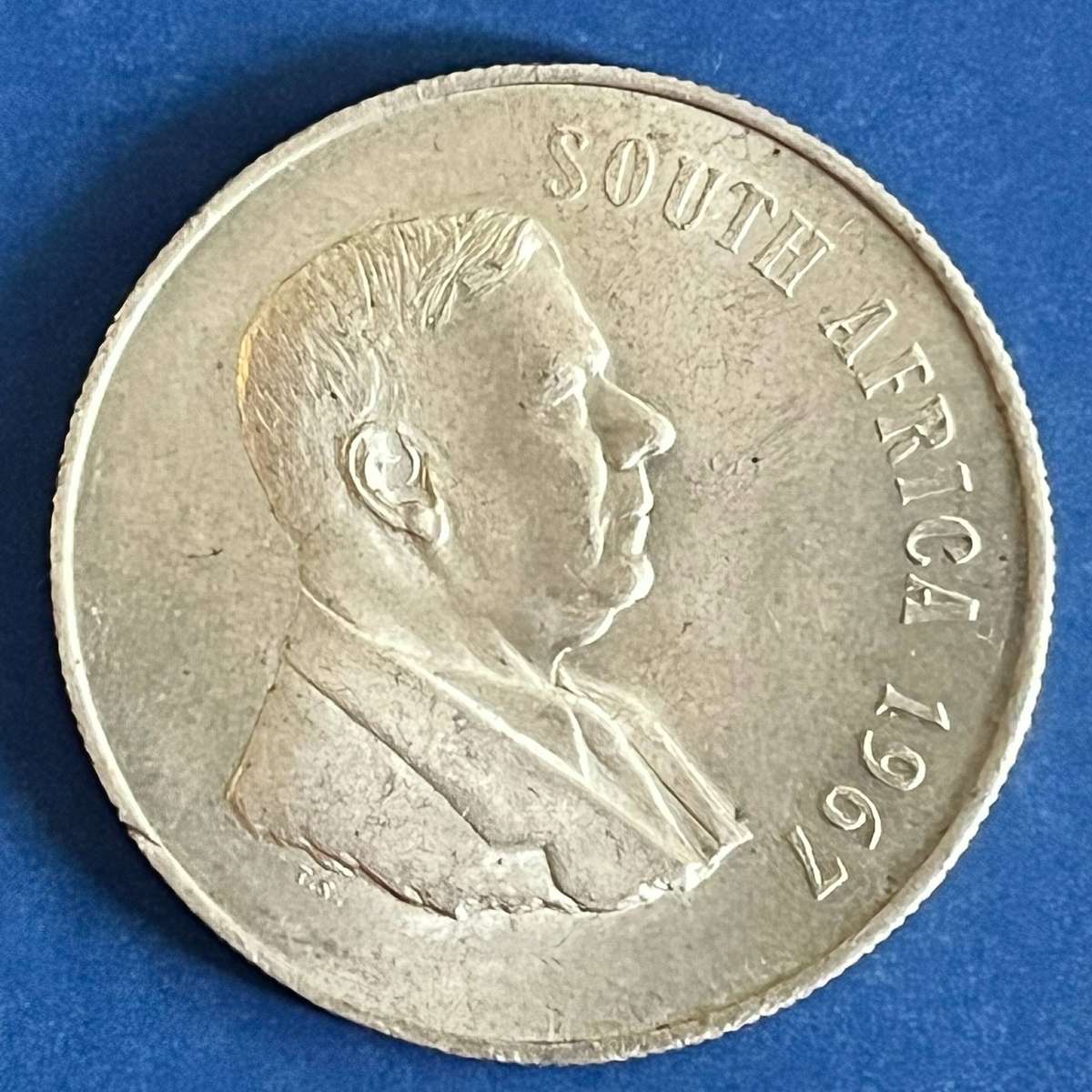  Republic of SA 1967 1 Rand .800 Silver