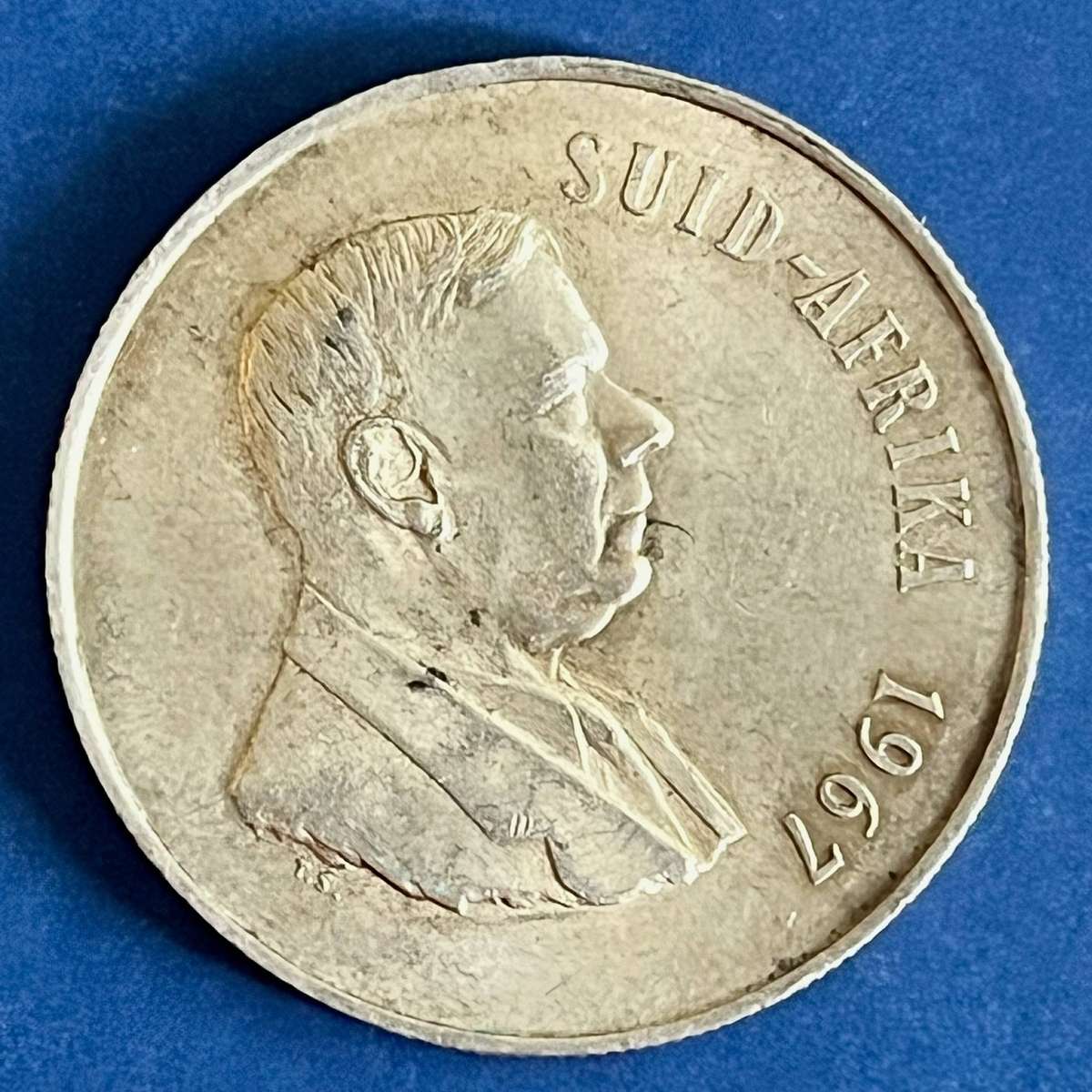  Republic of SA 1967 1 Rand .800 Silver
