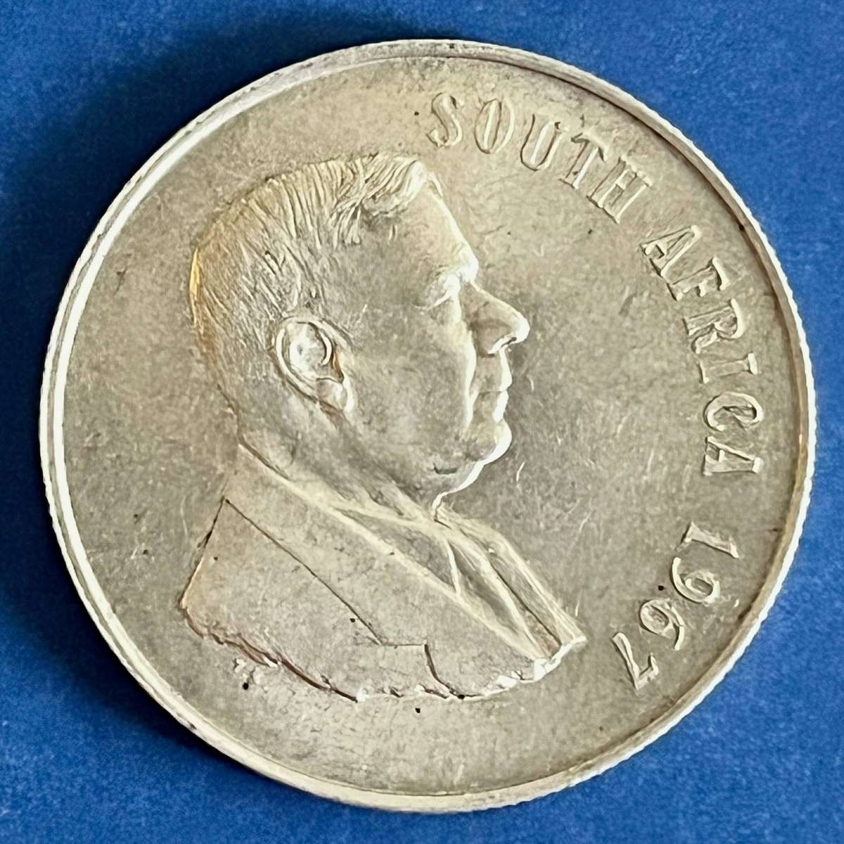  Republic of SA 1967 1 Rand .800 Silver