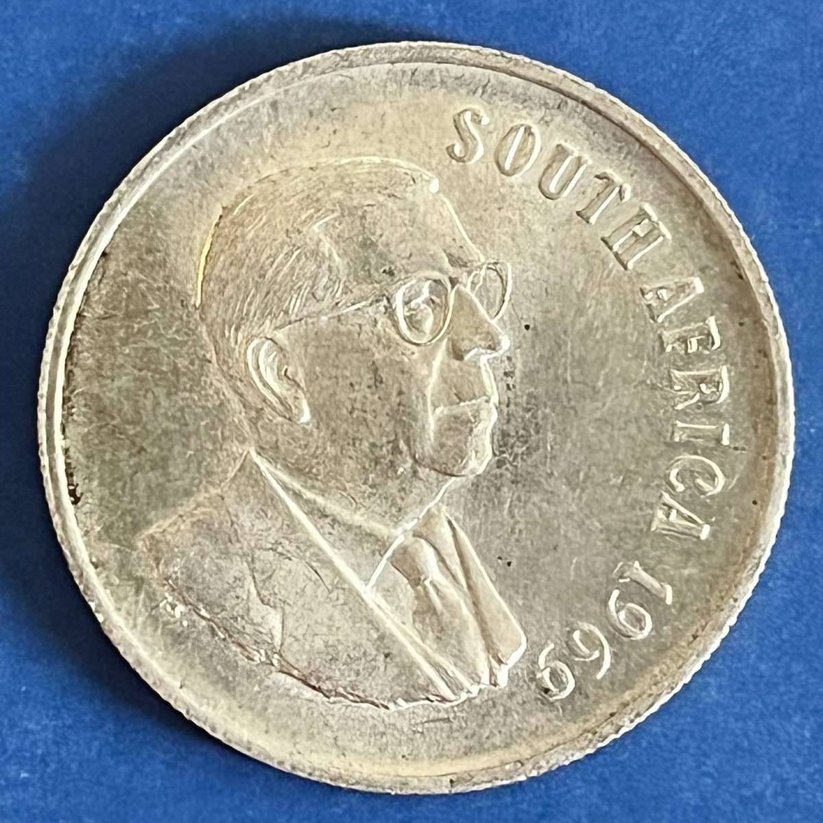  Republic of SA 1969 1 Rand .800 Silver