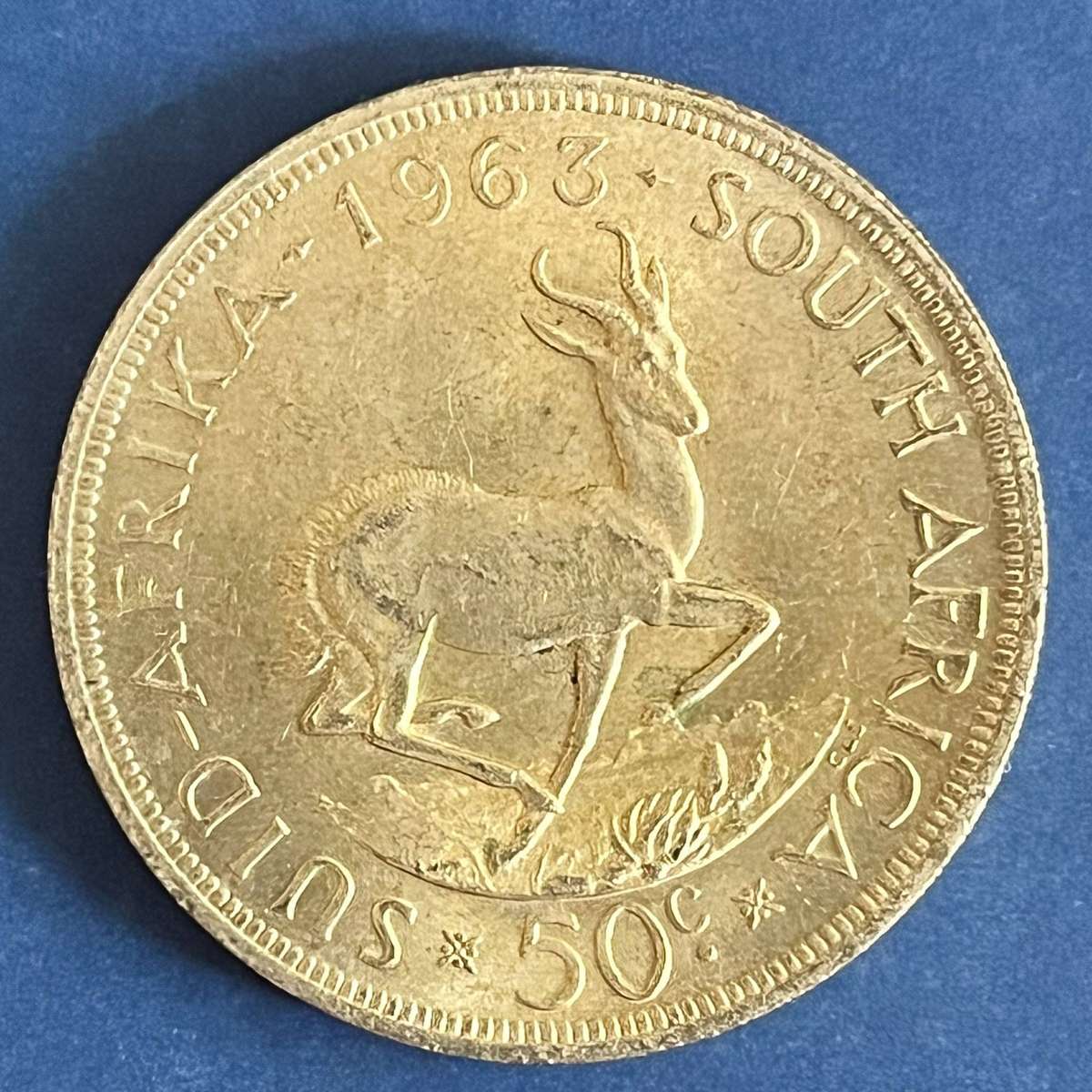  1963 Jan van Riebeeck 50 Cents .500 Silver