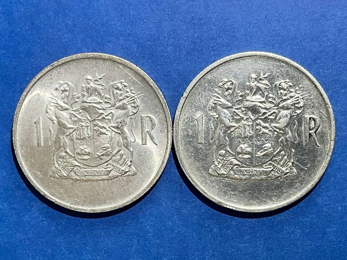  RSA 1969 1 Rand x2 .800 Silver Lot
