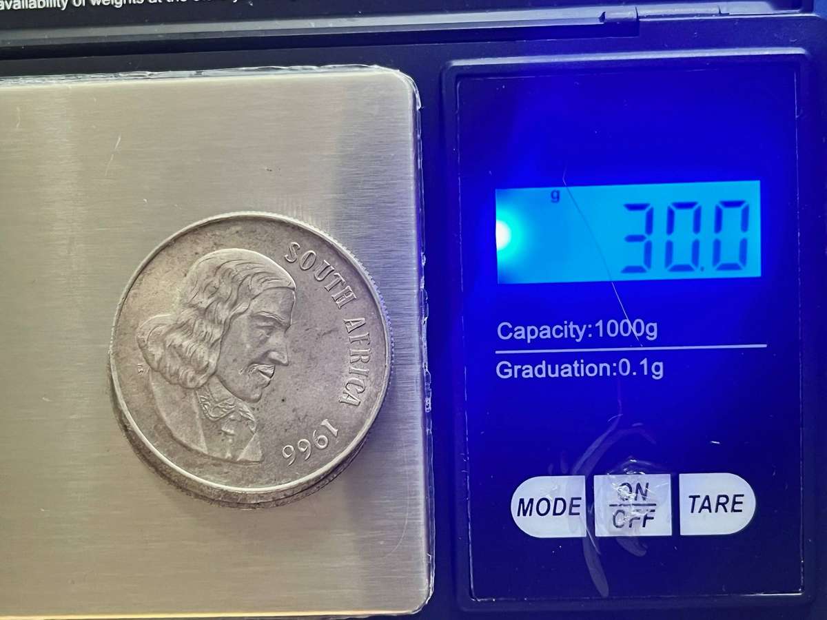  RSA 1966 Jan van Riebeeck 1 Rand x2 .800 Silver Lot