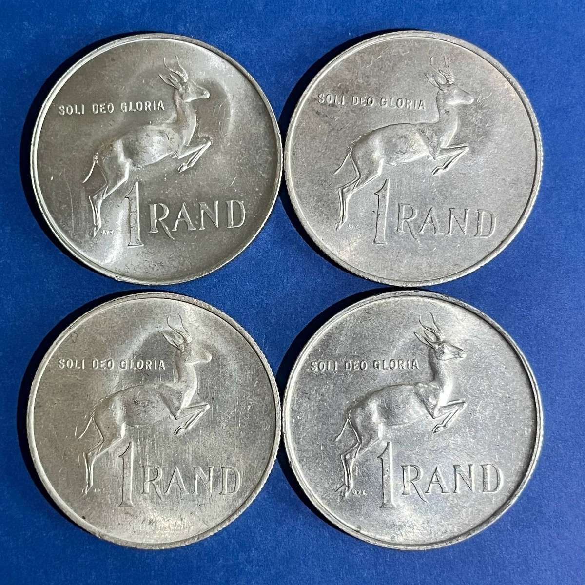  x4 RSA 1967 1 Rand .800 Silver Lot