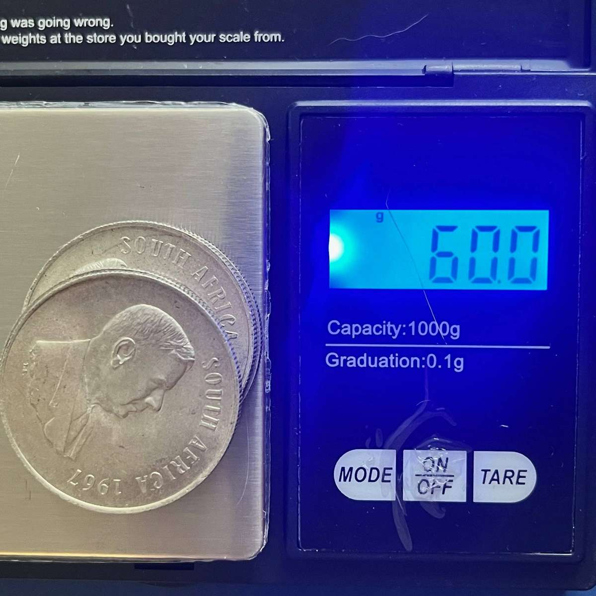  x4 RSA 1967 1 Rand .800 Silver Lot