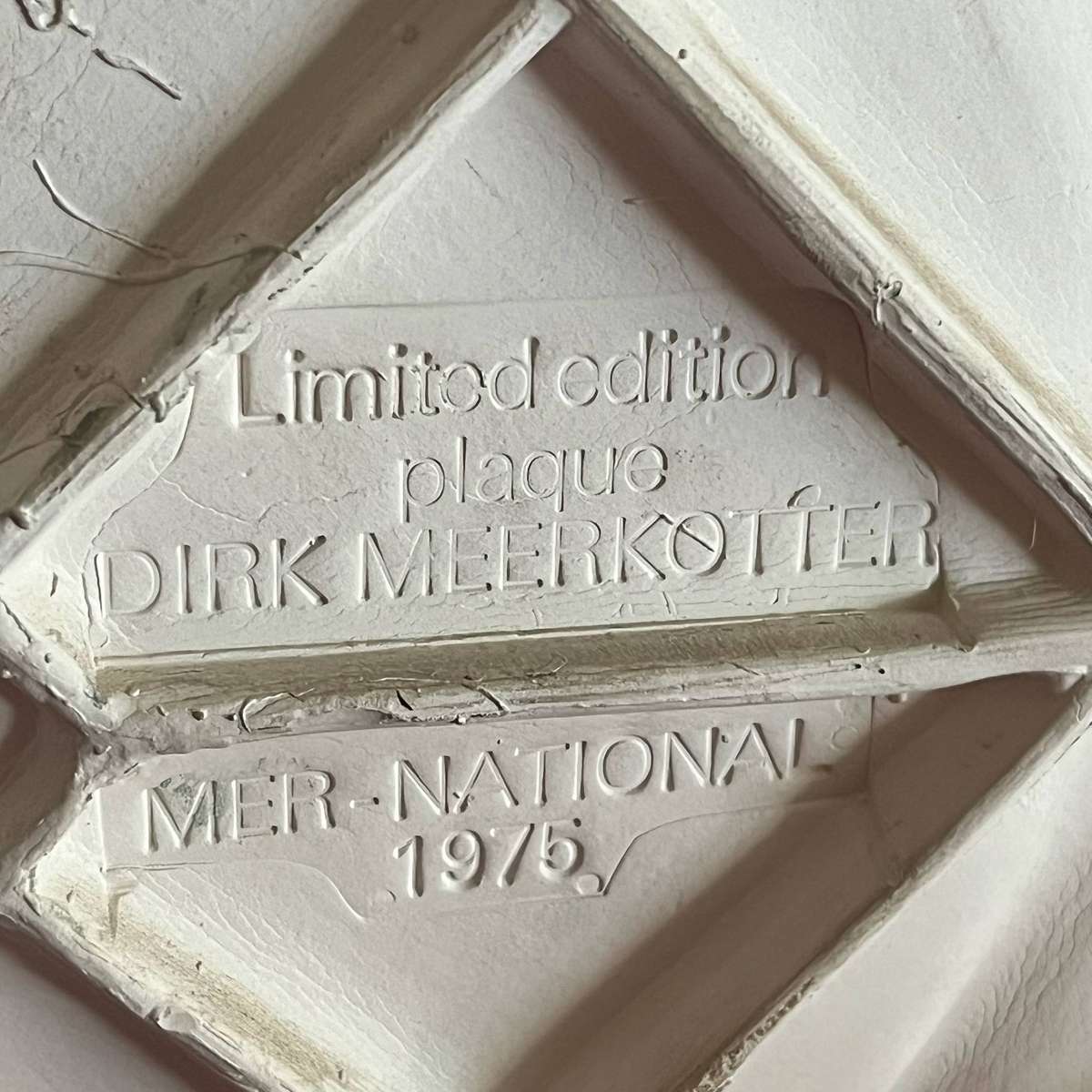 Dirk Meerkotter 1975 Mer-National A Dedication to Pharmacy Limited Edition Ceramic Plaque