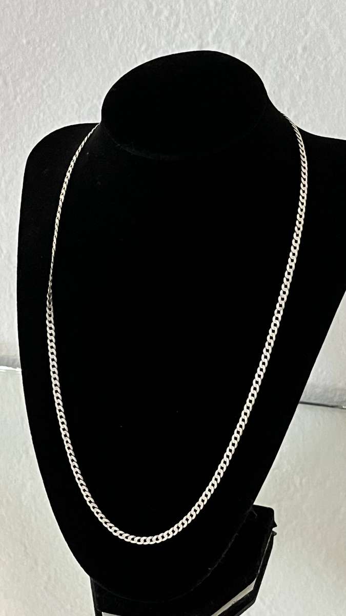  Sterling Silver Cuban Link Chain Necklace  925 Italy  6.1g