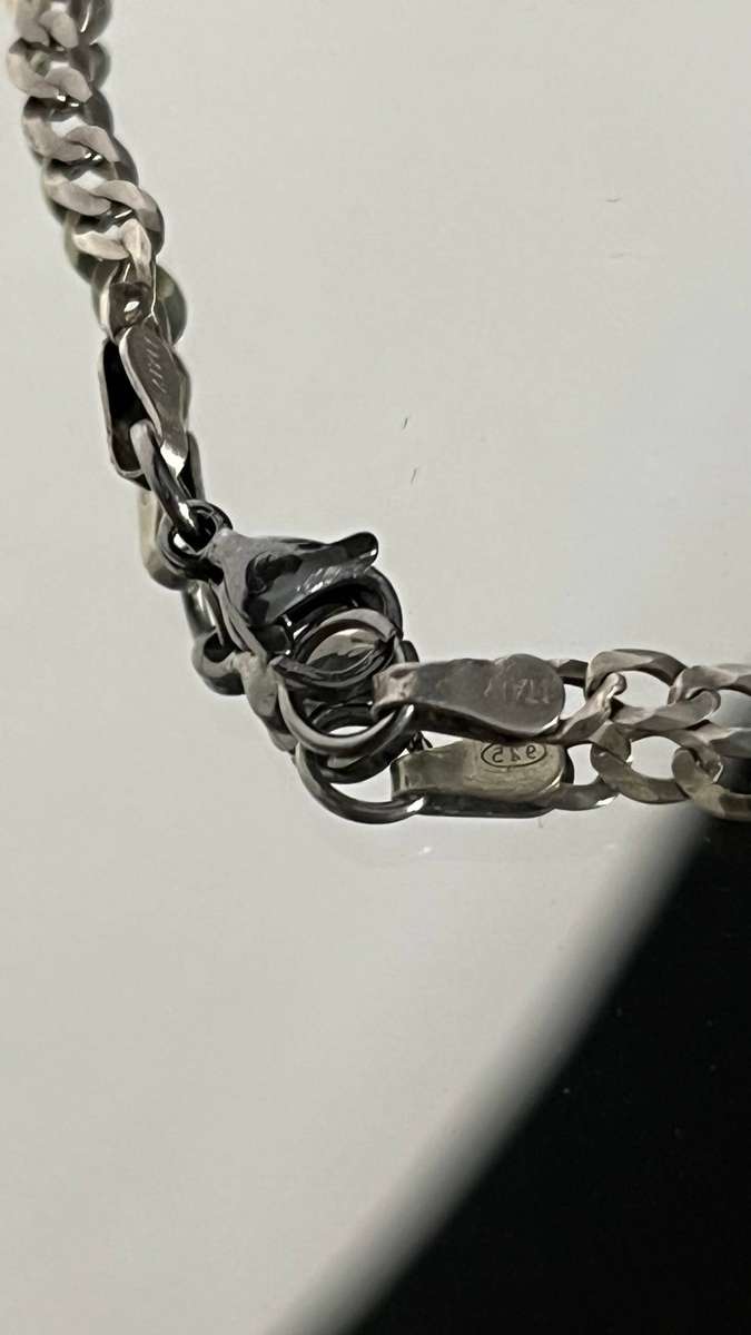  Sterling Silver Cuban Link Chain Necklace  925 Italy  6.1g