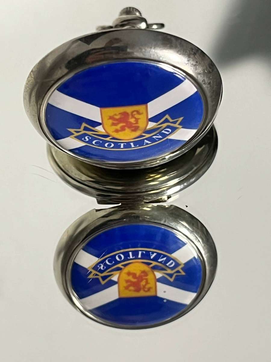  Heritage Scotland Pocket Watch  Scottish Flag Design  Quartz  Non-Working