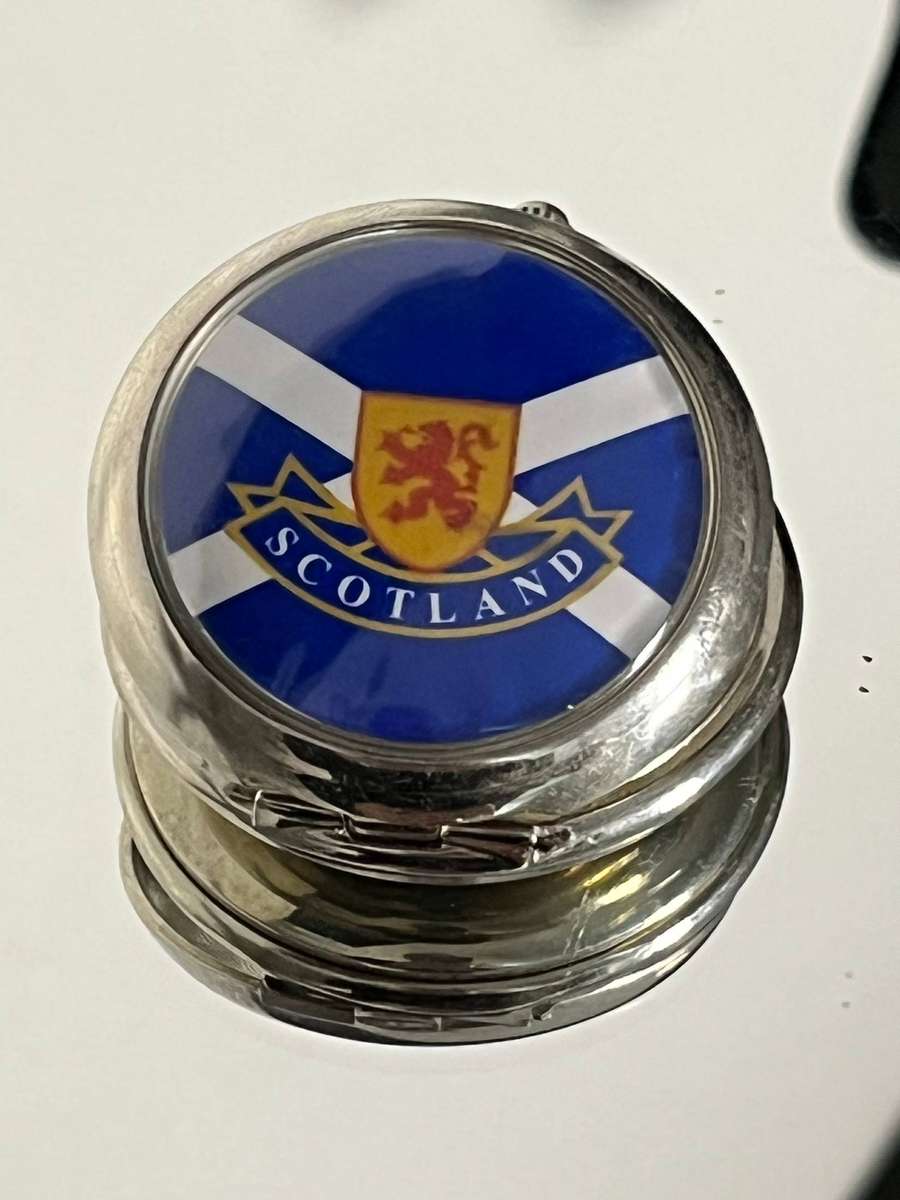  Heritage Scotland Pocket Watch  Scottish Flag Design  Quartz  Non-Working
