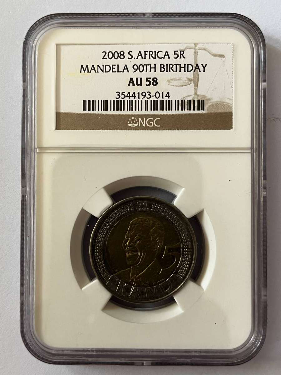 2008 South Africa R5  Nelson Mandela 90th Birthday