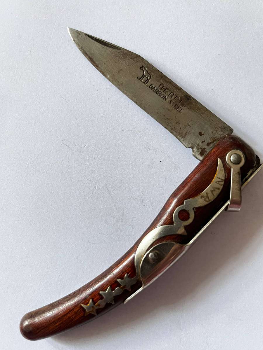 3x Vintage Folding Pocket Knives  Mixed Lot | Wood & Bone Handles