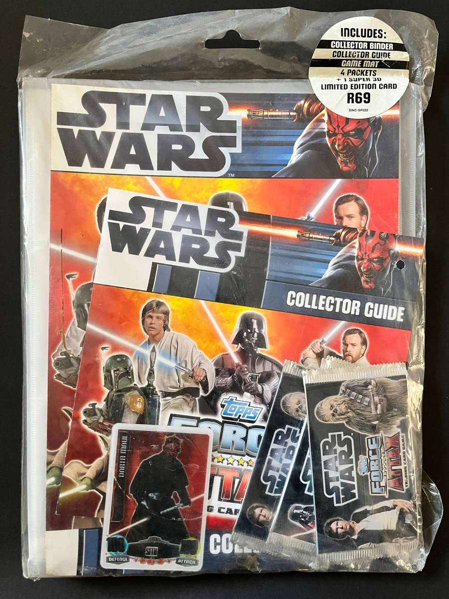  Star Wars Topps Force Attax Trading Card Game  Sealed Collector Binder Set