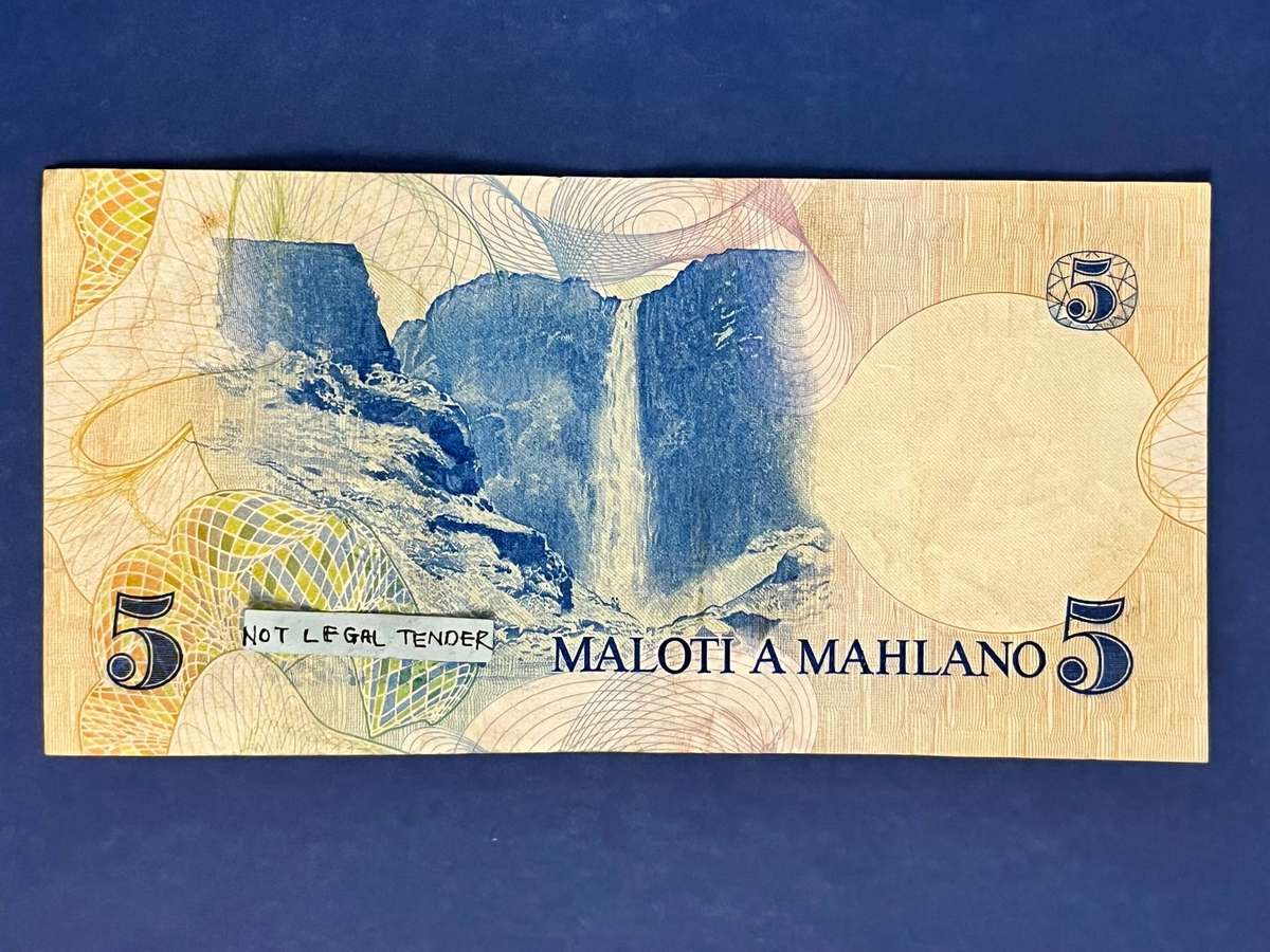 5 Maloti Banknote  Central Bank of Lesotho