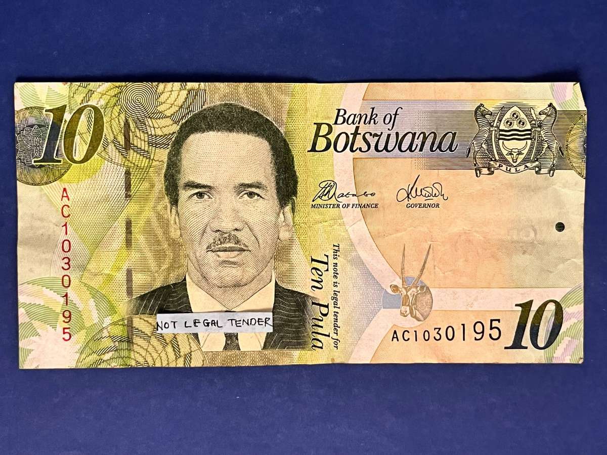 10 Pula Banknote  Bank of Botswana
