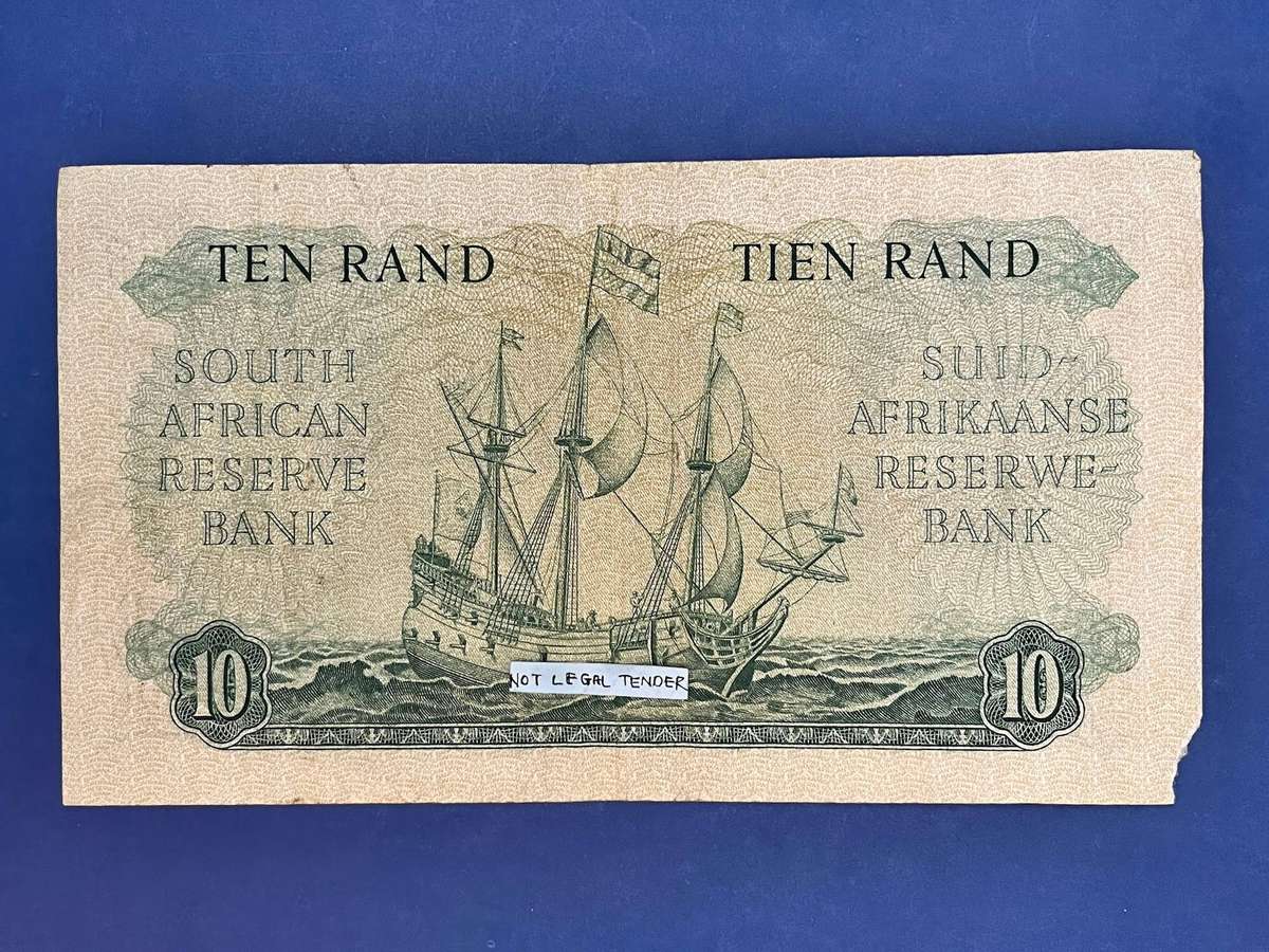  SA Reserve Bank 10 Rand Gerard Rissik Signature Banknote