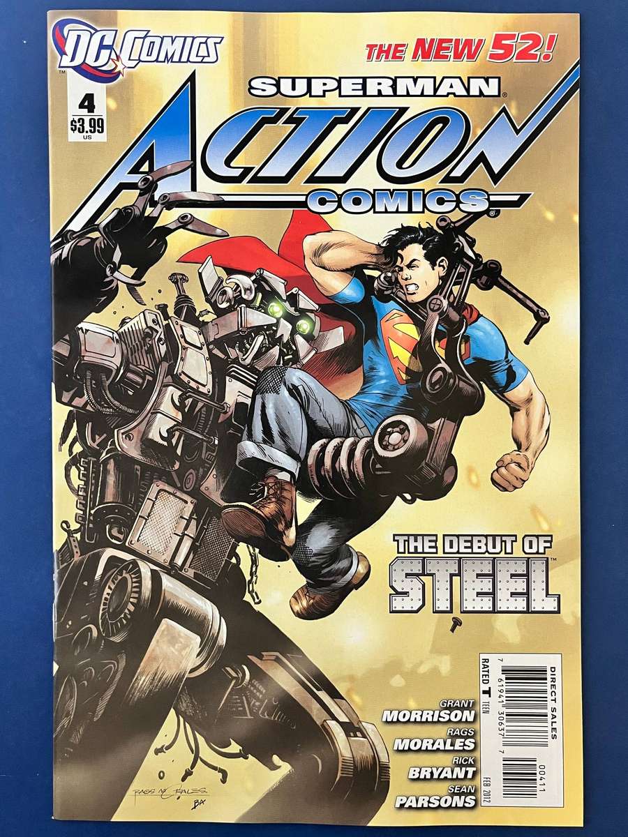  Superman Action Comics #4 DC Comics New 52 Debut of Steel Issue