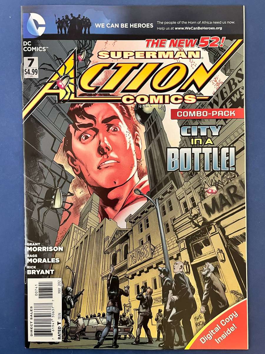  Superman Action Comics #7 The New 52 City in a Bottle Combo Pack Issue